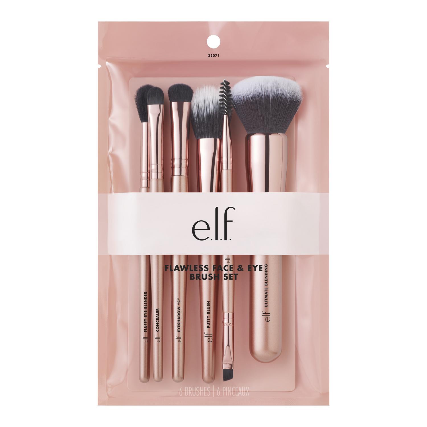 E.L.F. FLAWLESS FACE & EYE BRUSH SET - 6 PIECE (JUEGO DE BROCHAS)